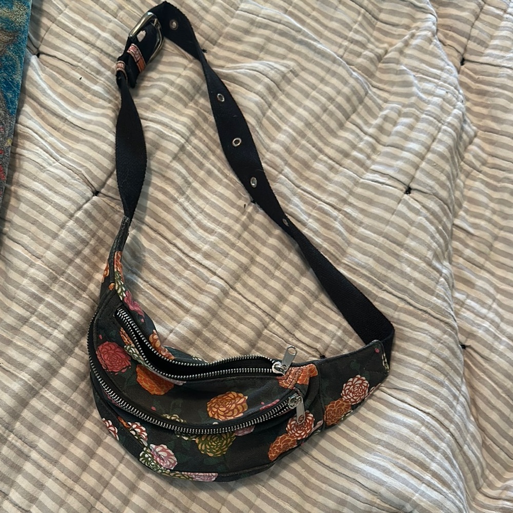 Floral Black Women's Bag